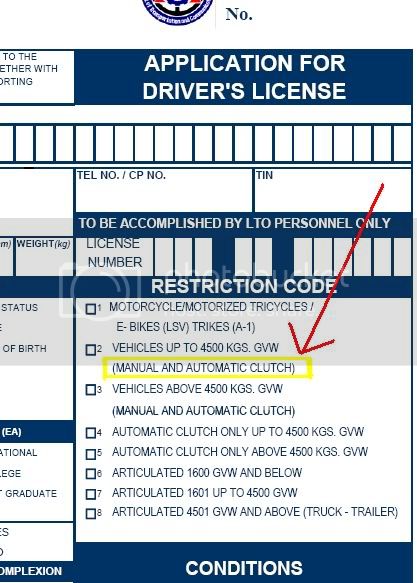 cdl restriction codes